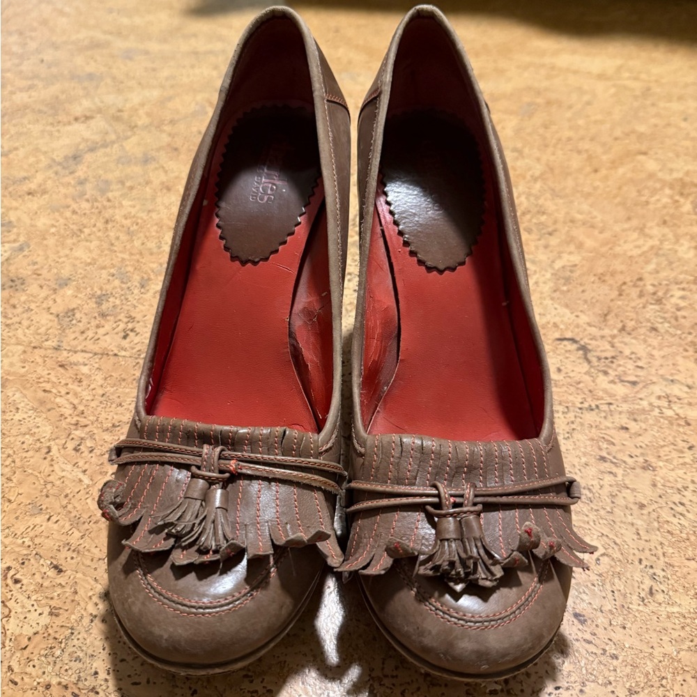 Charles David Brown Leather Women's Shoes